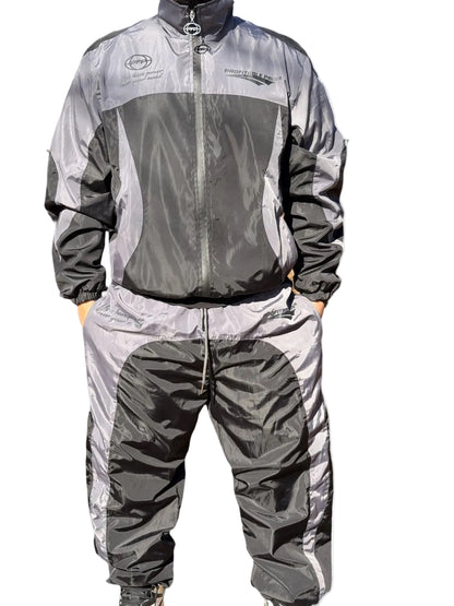 Oversized Fleece Windbreaker black